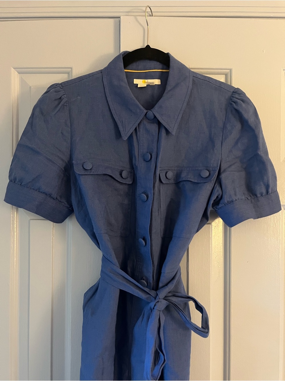 Boden Carrie Linen Shirt Dress, Size 10L - Picture 3 of 12